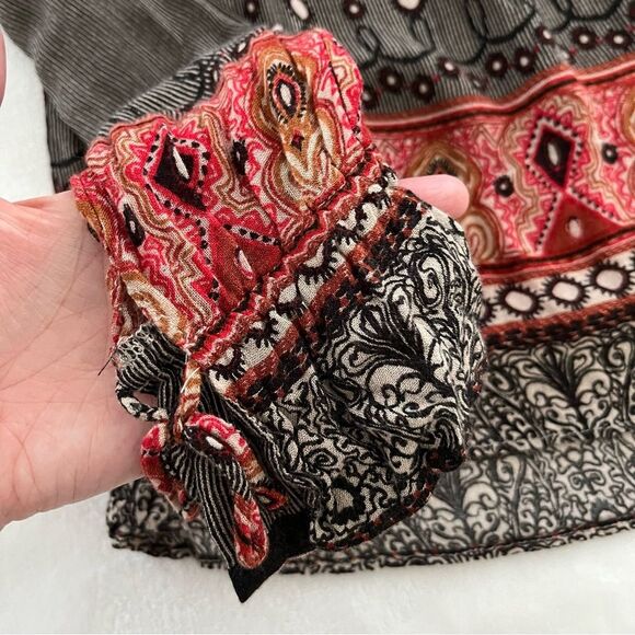 Zara Trafaluc Boho Ruffle Neck Long Sleeve Top, Size XS - Picture 7 of 10